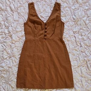 The Barn Thrill Dress - Rust